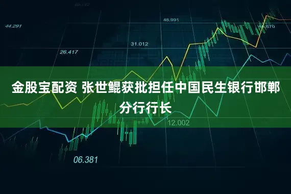 金股宝配资 张世鲲获批担任中国民生银行邯郸分行行长